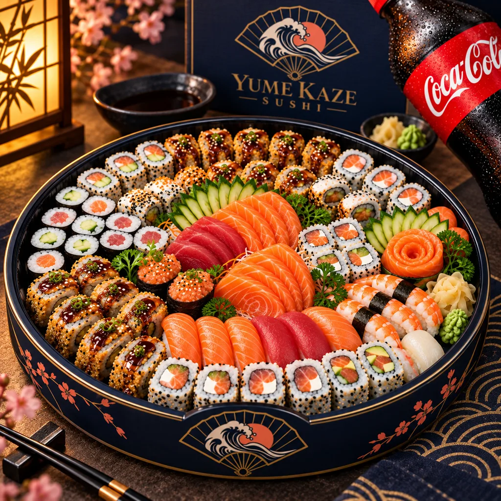 Banquete Fujisan — 80 Peças + Coca-Cola 2L